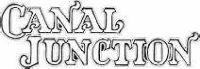 The image shows the words "CANAL JUNCTION" in a stylized serif font. There is a small flourish on the "A" in "CANAL". The outline of the letters appears to be double-lined.