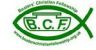 Boaters' Christian Fellowship Logo. A green ichthus fish with the words "Boaters' Christian Fellowship" arched over the top, and the website address arched underneath.