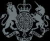 The United Kingdom's coat of arms, showcasing a lion and unicorn, representing the nation's heritage and sovereignty. The words "Dieu et mon Droit" (God and my right) is featured.